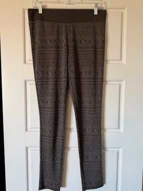 Kavu Women's Gray Patterned Knit Leggings